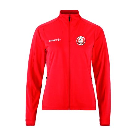 KV Wordt Kwiek Trainingsjack Dames rood en zwart
