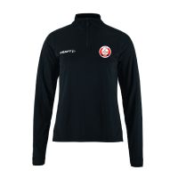 KV Wordt Kwiek Half zip Dames rood en zwart