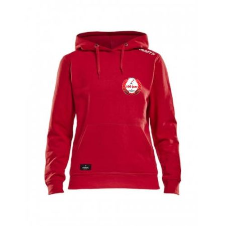 KV Wordt Kwiek Hoodie Dames rood en zwart